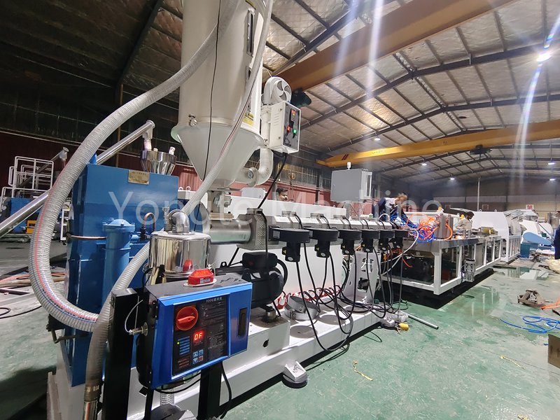 Plastic Lamber extrusio apparatus installed feliciter in Indian Customer Site