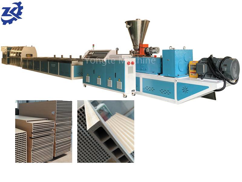 Yongte plastic Machinery scriptor lignum plastic portam panel productio linea penitus colit potential fora in Europa et America