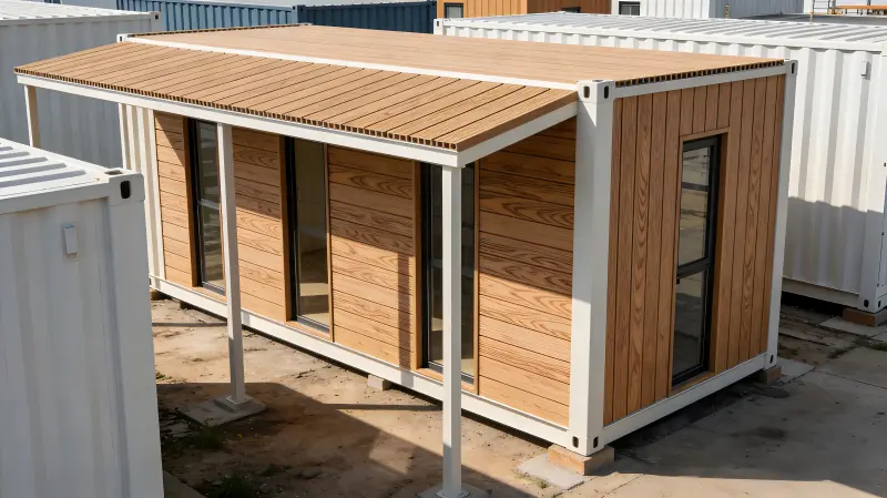 Applicationem WPC Profile in Continens Domus Construction
