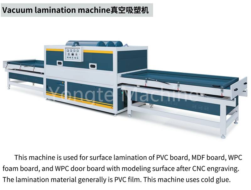 Vacuum laminationis apparatus WPC ostiolum