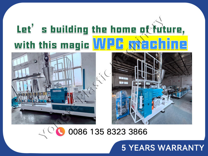 Wood Plastic Composition WPC Extruder Machine