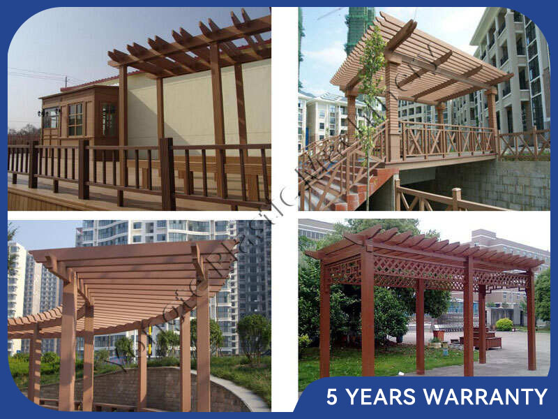 Wood Plastic WPC Pergola Machina Plant