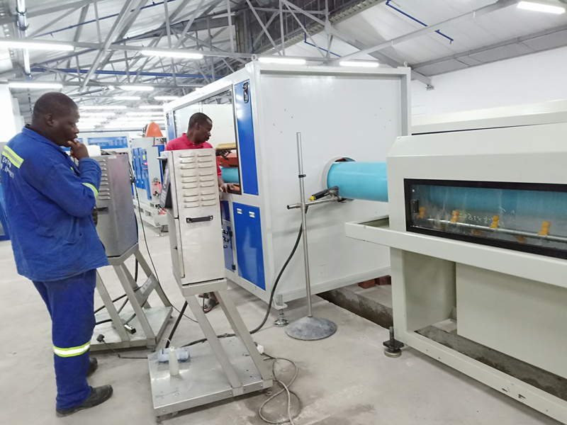PVC organo machinae faciendae installed in Africa