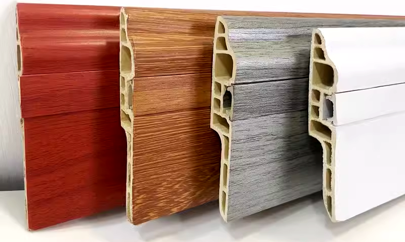 Agentibus et environmentally amica! Yongte plastic Machinery scriptor PVC Skirt Board productio linea rapit transmarinis 10+ billion foro hyacintho Oceani