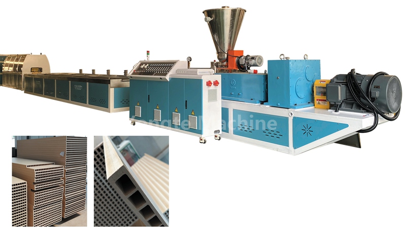 princeps efficientiae WPC ostium panel extruder