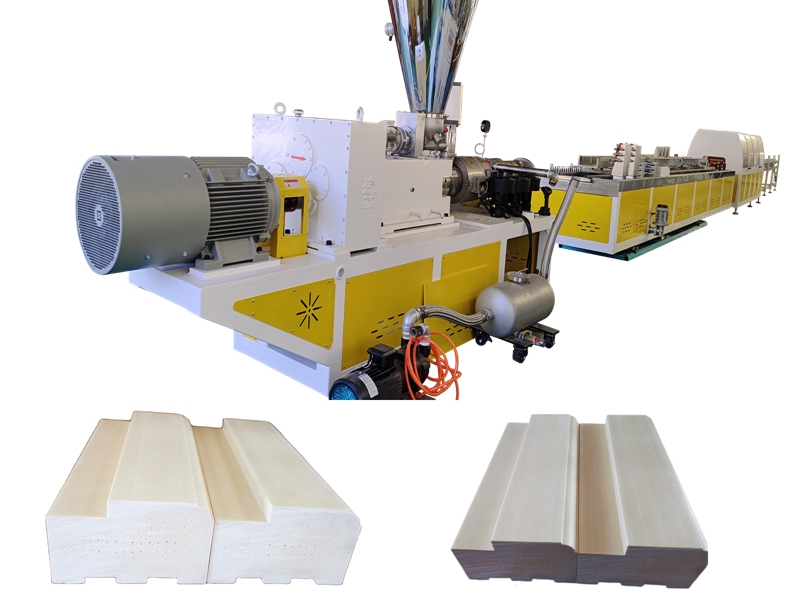 PVC WPC Foamed solidum ostium artus Profile faciens machine