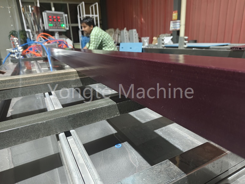 WPC Fence Column Production Line customized for Indian Client